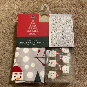 NEW! Snowmen/winter theme shower curtain